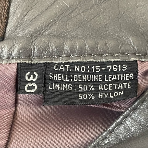 VINTAGE 100% Leather High Waist Pleat front Trousers Toffs - Picture 4 of 12